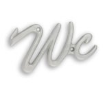 Επιγραφή για WC Νίκελ Ματ