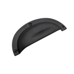 Roline 647 Λαβή Επίπλου από Ζάμακ Μαύρο Ματ με Κέντρα 64mm