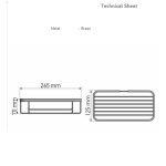 Παραλληλογραμμη Σπογγοθήκη Χρωμέ Sanco 003-A03 - Image 2