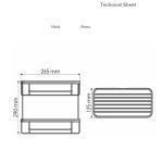 Παραλληλογραμμη Σπογγοθήκη Διπλή Χρωμέ Sanco 004-A03 - Image 2