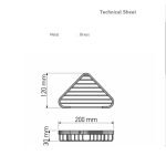 Γωνιακή Σπογγοθήκη Χρωμέ Sanco 007-A03 - Image 2