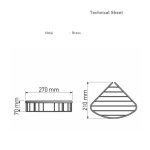 Γωνιακή Σπογγοθήκη Μαύρη Sanco 008-M116 - Image 2