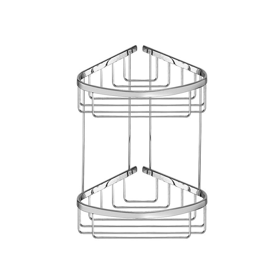 00009-Α03 Γωνιακή Σπογγοθήκη διπλή Χρωμέ Sanco 009-A03