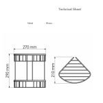 Γωνιακή Σπογγοθήκη διπλή Μαύρη Sanco 009-M116 - Image 2