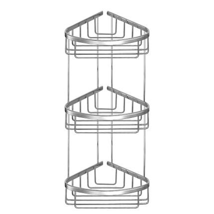 Γωνιακή Σπογγοθήκη Τριπλή Χρωμέ Sanco 010-A03