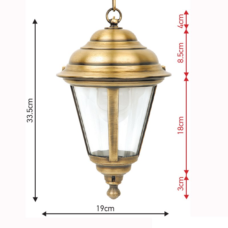 001 brass pygo (12) Ιταλικό Μπρούτζινο Φωτιστικό 0321 - Image 1