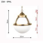 Ιταλικό Μπρούτζινο Φωτιστικό 0330