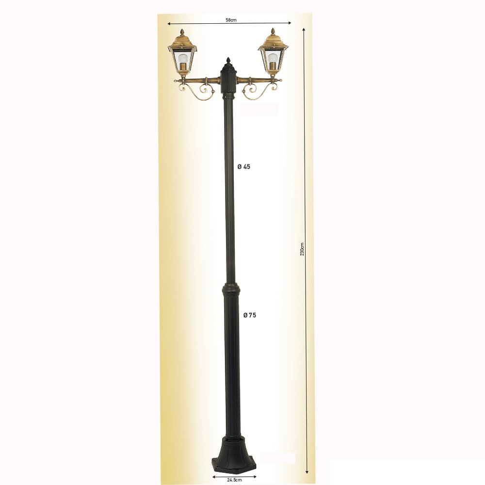 002 brass pygo (1) Ιταλικό Μπρούτζινο Φωτιστικό 0334 - Image 1