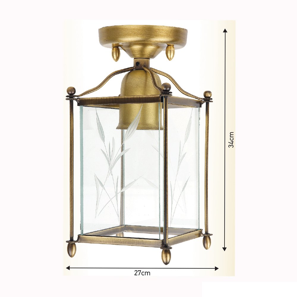 002 brass pygo (53) Ιταλικό Μπρούτζινο Φωτιστικό 0303 - Image 1