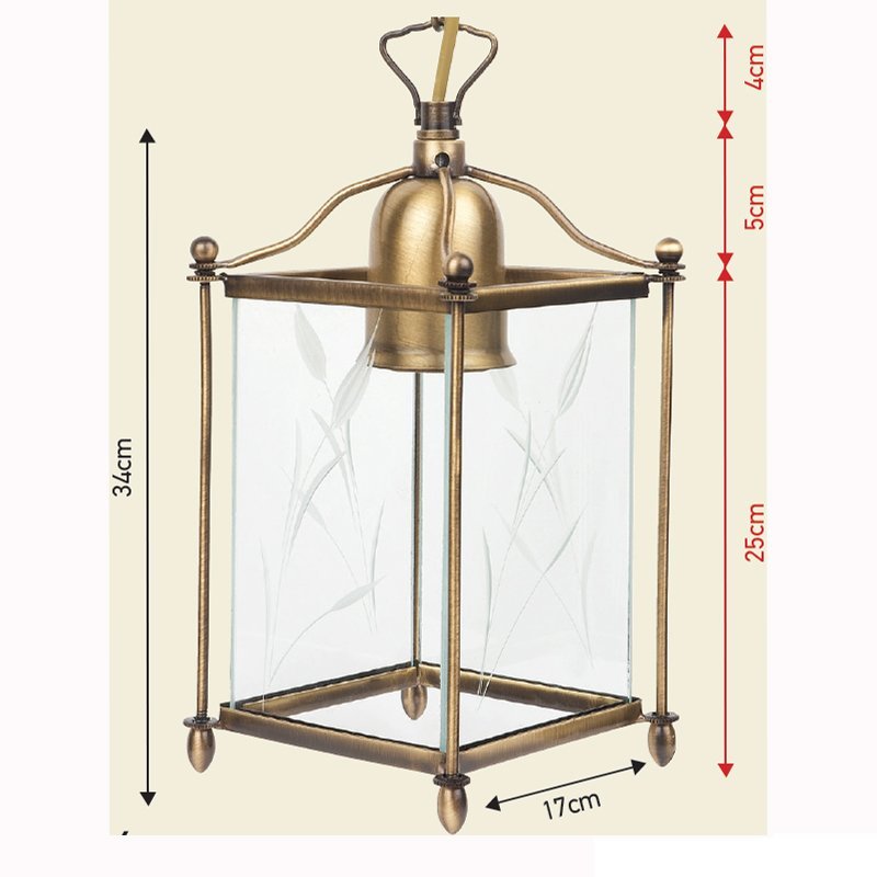 002 brass pygo (56) Ιταλικό Μπρούτζινο Φωτιστικό 0306 - Image 1