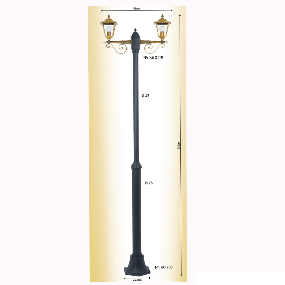 002 brass pygo (7) Ιταλικό Μπρούτζινο Φωτιστικό 0340 - Image 1