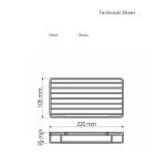 Παραλληλογραμμη Σπογγοθήκη Χρωμέ Sanco 0303-A03 - Image 2