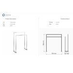 Πετσετοθήκη Δαπέδου Dark Μπρονζέ Sanco 0511-DM25 - Image 2