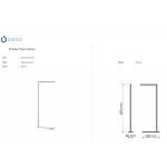 Πετσετοθήκη Δαπέδου Χρωμέ Sanco 0517-A03 - Image 2