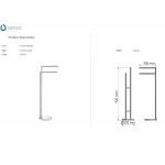 Πετσετοθήκη Δαπέδου Μαύρο ματ Sanco 0519-Μ116 - Image 2