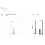 Χαρτοθήκη με Πιγκαλ Δαπέδου Χρωμέ Sanco 0542-A03 - Image 2