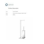 Χαρτοθήκη με Πιγκαλ Δαπέδου Χρωμέ Sanco 0544-A03 - Image 2