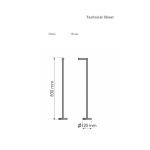 Χαρτοθήκη Δαπέδου Dark Μπρονζέ Sanco 0551-DM25 - Image 3