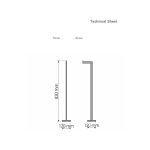 Χαρτοθήκη Δαπέδου Λευκό ματ Sanco 0553-M101 - Image 2