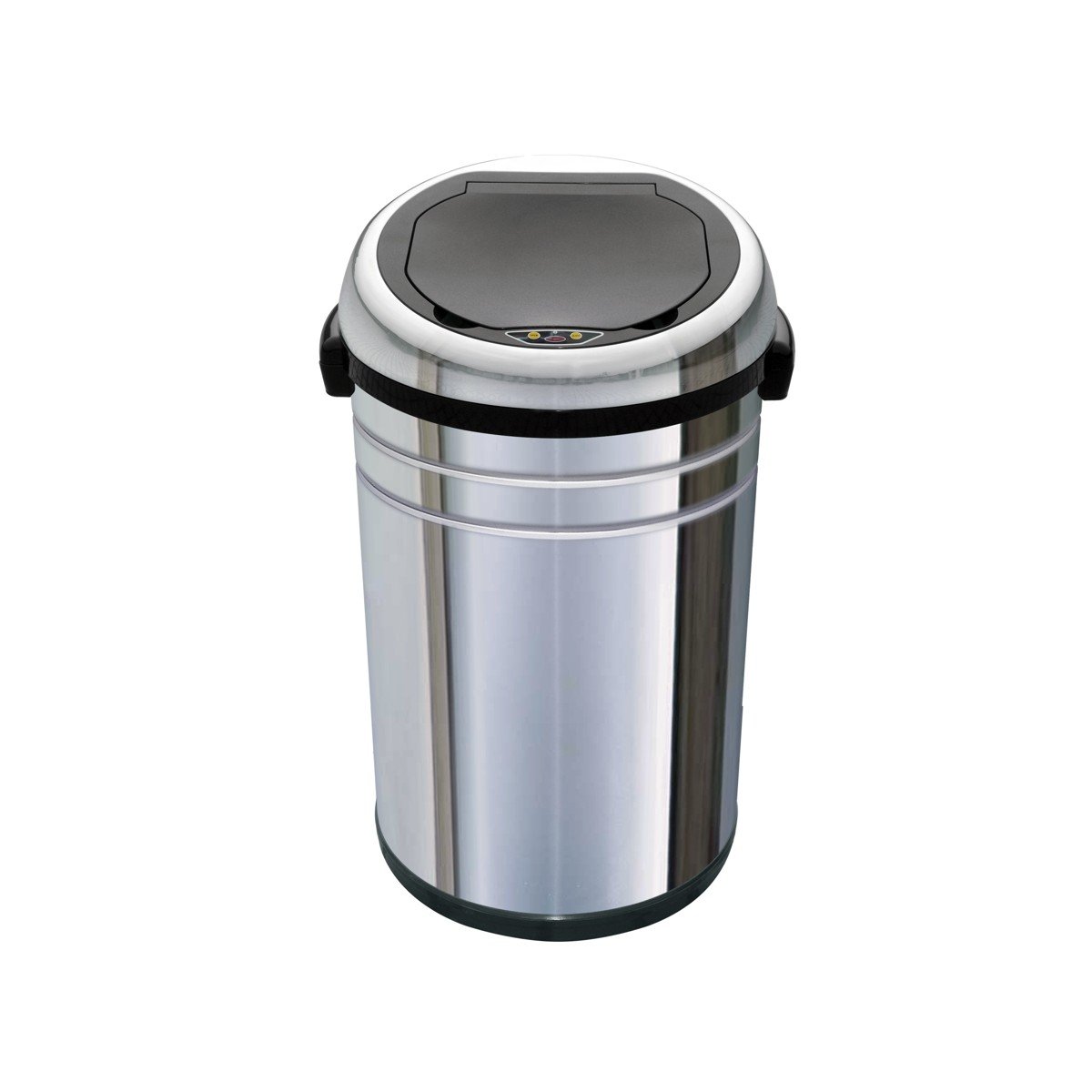 100185 Κάδος 68lt Τροχήλατος Χρωμέ με Φωτοκύτταρο Σένσορα