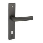 Πόμολο Πόρτας Viobrass Μαύρο Νίκελ Ματ No 211 Πλάκα