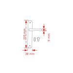 Πόμολο Πόρτας No 215 Πλάκα