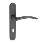 Πόμολο Πόρτας Ανθρακί No 215 Πλάκα