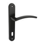 Πόμολο Πόρτας Μαύρο ματ No 215 Πλάκα