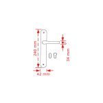 Πόμολο Πόρτας No 218 Πλάκα Αντικε-Πορσελάνη - Image 2