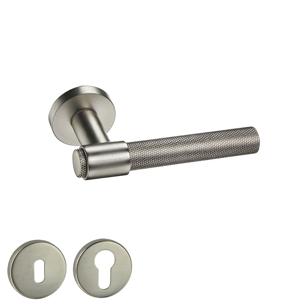 219-ROZ-NM Πόμολο Πόρτας Νίκελ Ματ No 219 Ροζέτα - Image 1