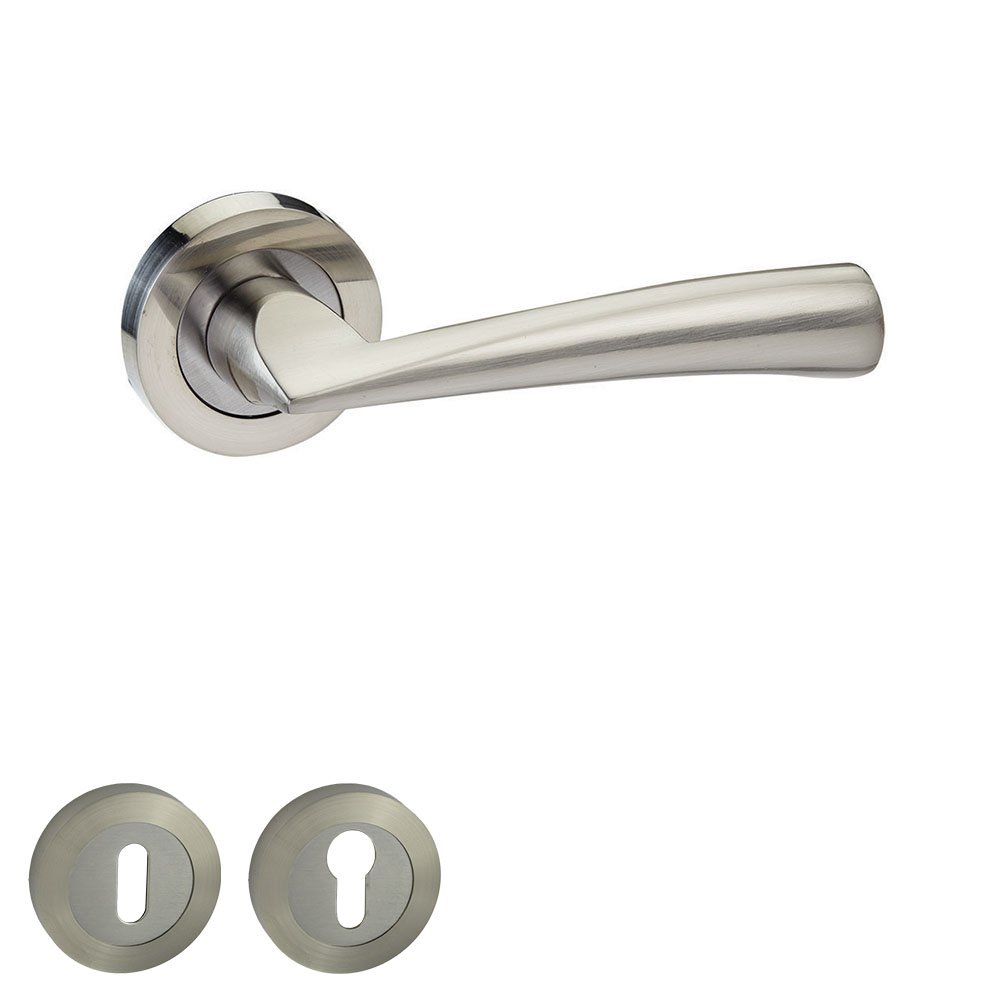 4083-ROZ-NM Πόμολο Πόρτας Νίκελ Ματ No 4083 Ροζέτα - Image 1