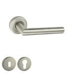 Πόμολο Πόρτας Νίκελ Ματ No 5009 Stainless Steel Ροζέτα