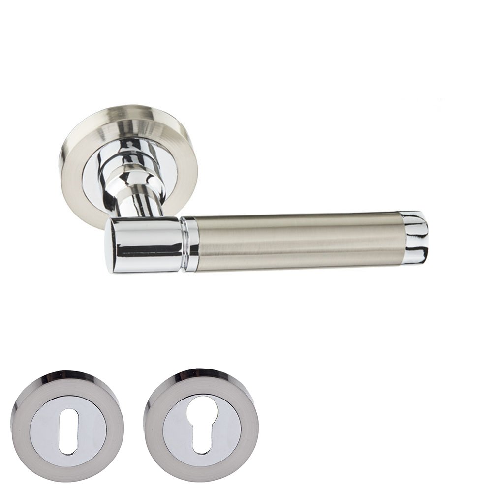 63-ROZ-NM Πόμολο Πόρτας Νίκελ ματ No 63 Ροζέτα - Image 1