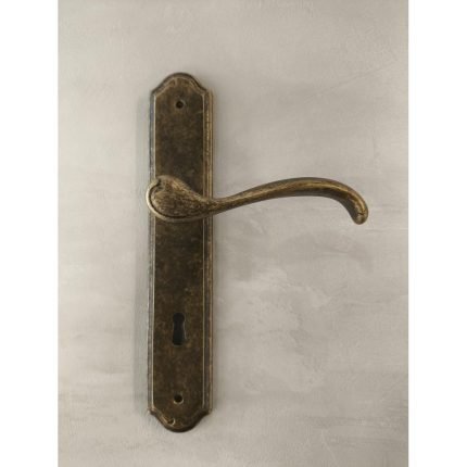 Ιταλικό Πόμολο Πόρτας Αντικέ με Πλάκα