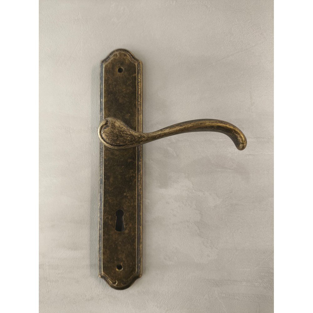 IMG_20241016_110828 Ιταλικό Πόμολο Πόρτας Αντικέ με Πλάκα