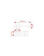 Πόμολο Πόρτας No Luma Ροζέτα - Image 2