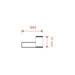 Στόπ πόρτας αυτοκόλλητο με μαγνήτη Νο 9003 - Image 2