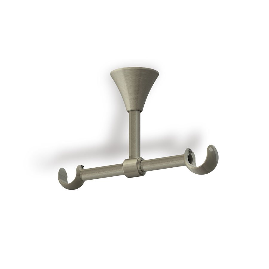 ST_DIPLO_OROFIS Στήριγμα κουρτίνόβεργας Νο ΣΤ15 οροφής για δύο κουρτίνες - Image 1