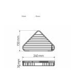 Γωνιακή Σπογγοθήκη Μαύρη Sanco 007-Μ116