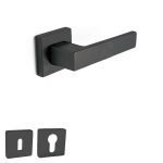 Πόμολο Πόρτας No Zera Ροζέτα Μαύρο Ματ