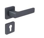 Πόμολο Πόρτας Πλαστικό No GREEN Ροζέτα Χρώμιο Ματ - Image 3