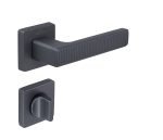 Πόμολο Πόρτας Πλαστικό No ROOT Ροζέτα Ανθρακί - Γραφίτης - Image 3