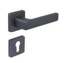 Πόμολο Πόρτας Πλαστικό No ROOT Ροζέτα Ανθρακί - Γραφίτης - Image 4