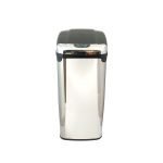 Κάδος 30lt Χρωμέ-Μαύρο Μακρόστενο με Φωτοκύτταρο Σένσορα