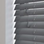 Ξύλινο Στόρι 50mm Ανθρακί με Κορδόνι Σειρα 48