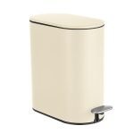 Πεντάλ και πιγκάλ σετ “ΟΒΑΛ” 5Lt σε χρώμα Μπεζ. (soft close)