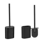 Πεντάλ και πιγκάλ σετ “ΟΒΑΛ” 5Lt σε χρώμα Μαύρο. (soft close) - Image 2