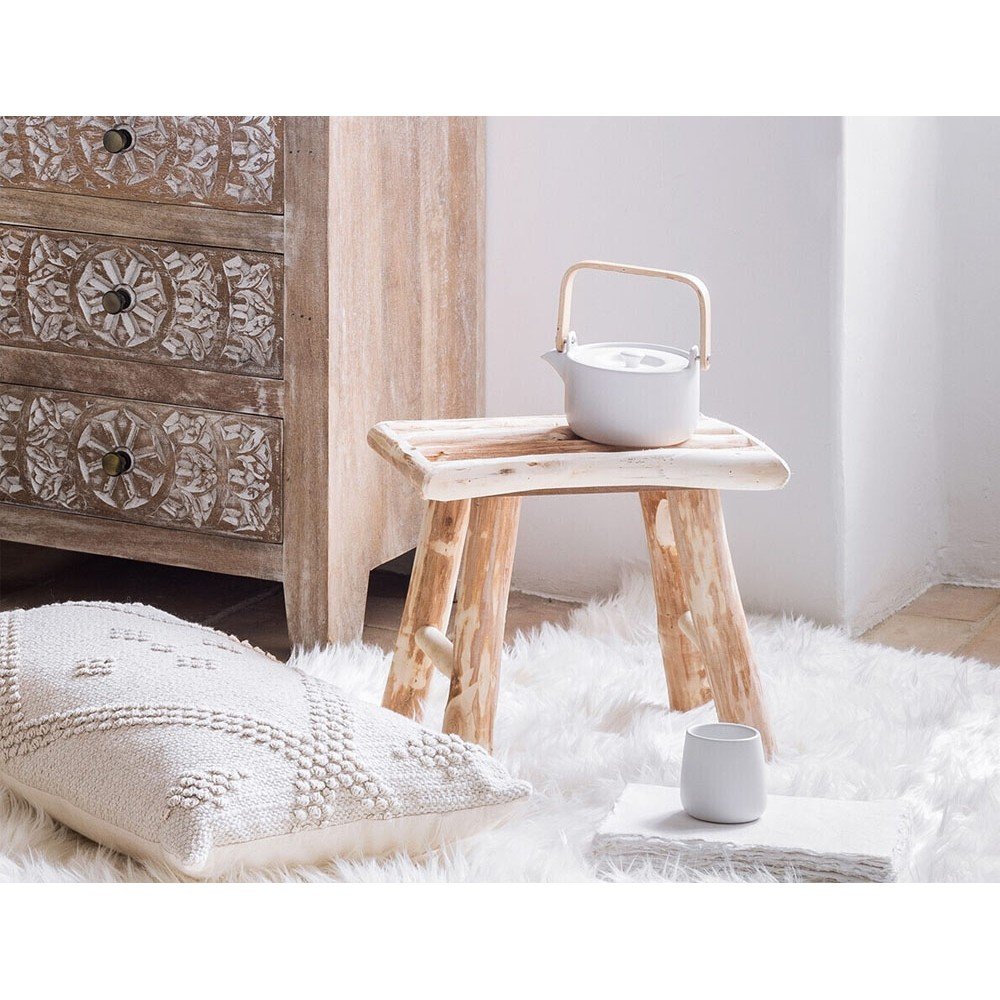 image_returner Σκαμπό με διαστάσεις 34x23x31cm - Απόχρωση Ξύλου - Image 1