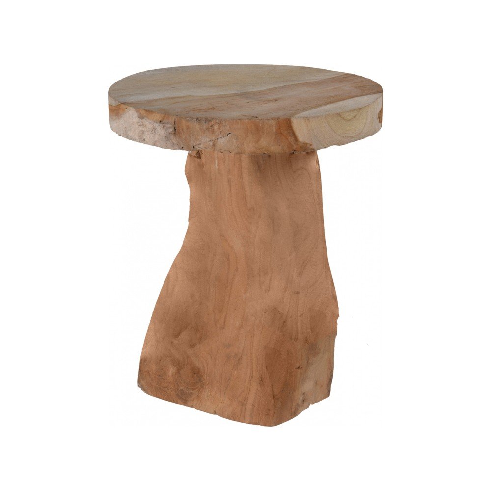 image_returner Σκαμπό Teak Wood 25x25x30cm - Image 1