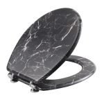 Καπάκι w.c mdf 42,5x36cm Μαύρο